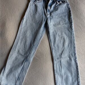 Abercrombie High Rise Ankle Straight Jeans
